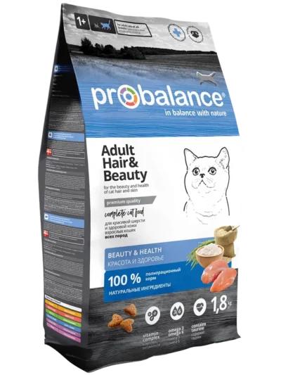 Сухой корм для кошек ProBalance Красивая шерсть