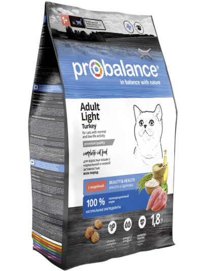 Сухой корм для кошек ProBalance Контроль веса с индейкой