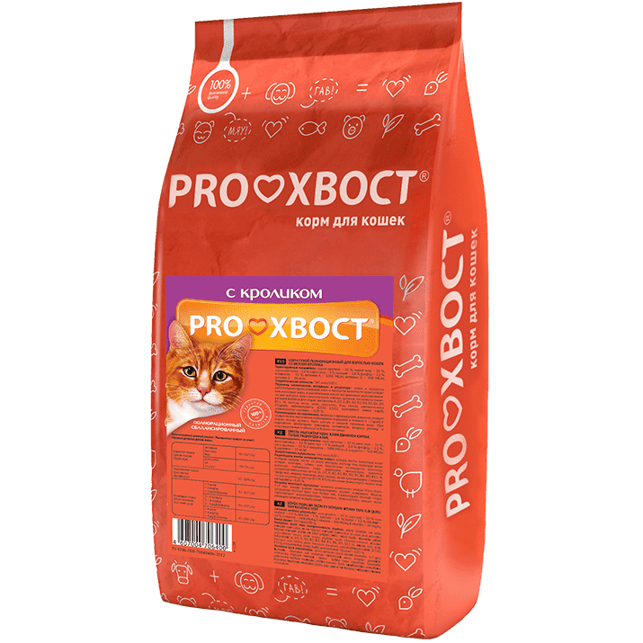 Сухой корм для кошек PROХВОСТ с кроликом