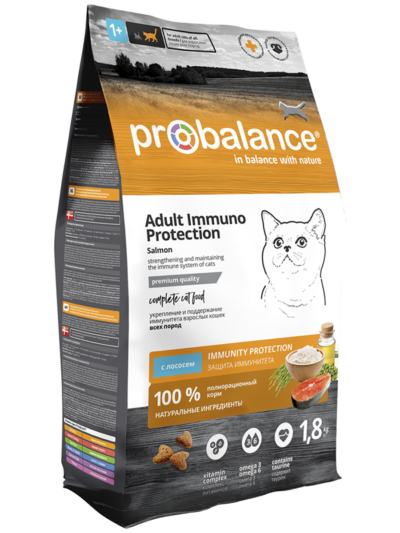 Сухой корм для кошек ProBalance Поддержка иммунитета с лососем